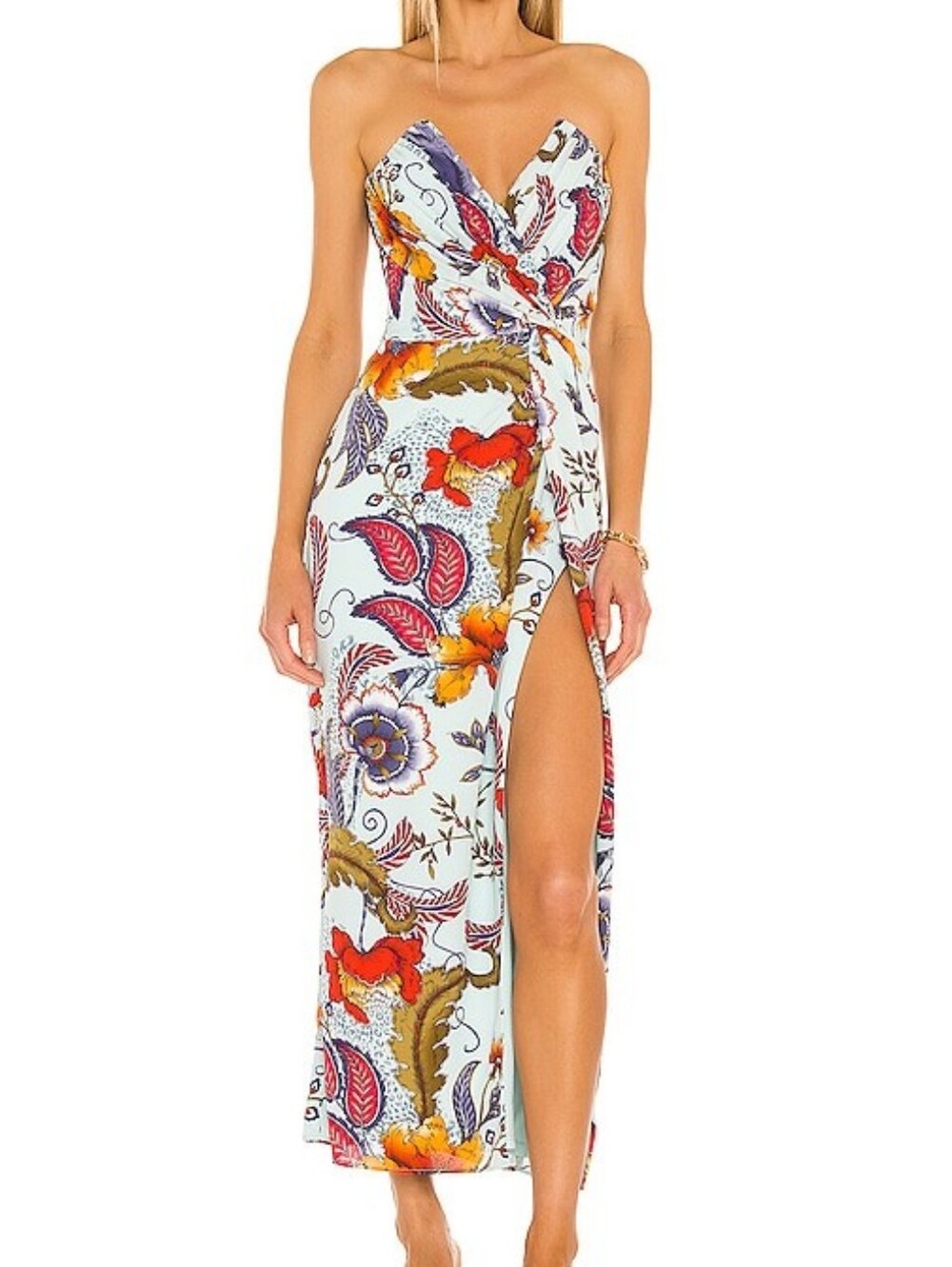 Katie May Come On Home Sky Paisley Midi Dress